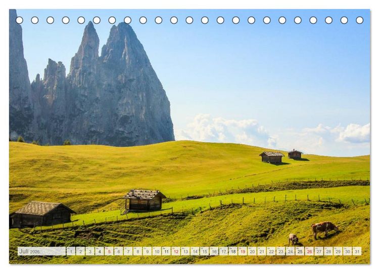 Produktbild: "Bergpixel" Faszination Bergwandern (Tischkalender 2026 DIN A5 quer), CALVENDO Monatskalender