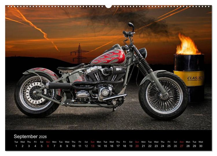 Produktbild: Motorbike Dreams (High Quality Premium Wall Calendar 2026 DIN A2 landscape),CALVENDO 12 Month Wall Calendar