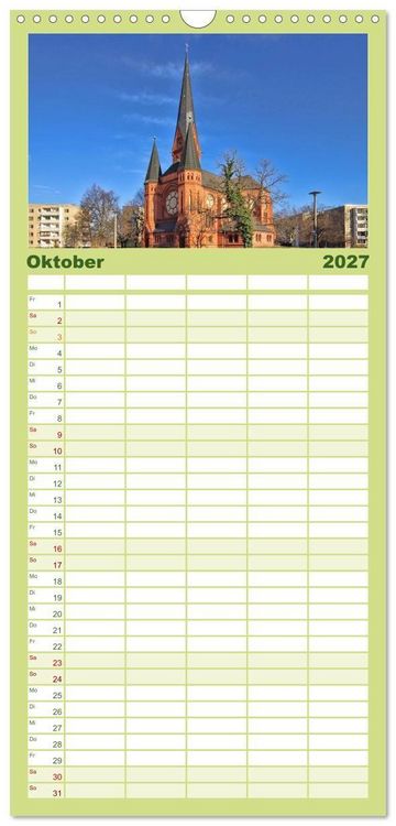 Produktbild: Familienplaner 2027 - Dessau mit 5 Spalten (Wandkalender, 21 x 45 cm) CALVENDO