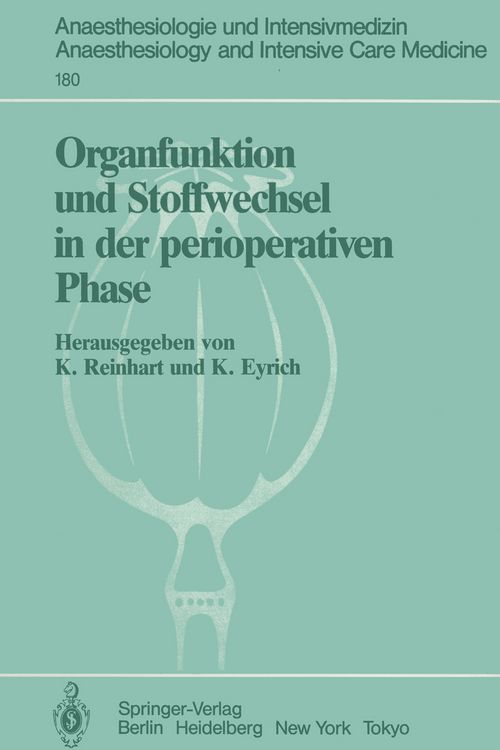 Produktbild: Organfunktion und Stoffwechsel in der perioperativen Phase