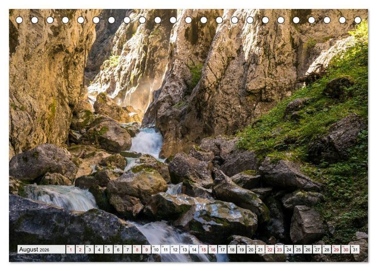 Produktbild: Ein Sommer rund um Garmisch-Partenkirchen (Tischkalender 2026 DIN A5 quer), CALVENDO Monatskalender