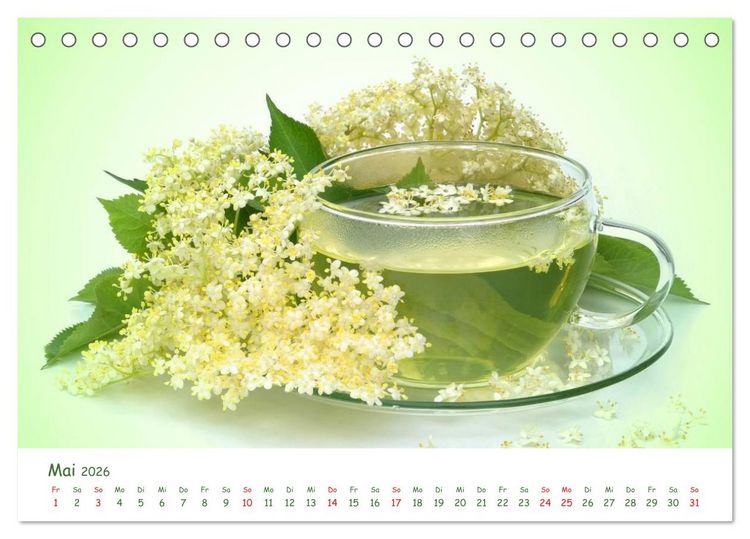 Produktbild: Arzneipflanzen (Tischkalender 2026 DIN A5 quer), CALVENDO Monatskalender