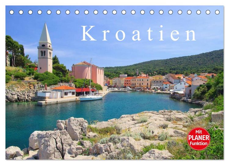 Produktbild: Kroatien (Tischkalender 2026 DIN A5 quer), CALVENDO Monatskalender