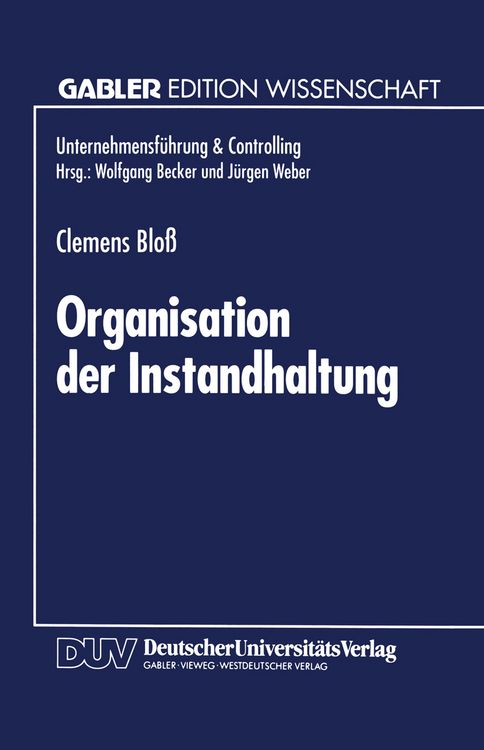 Produktbild: Organisation der Instandhaltung