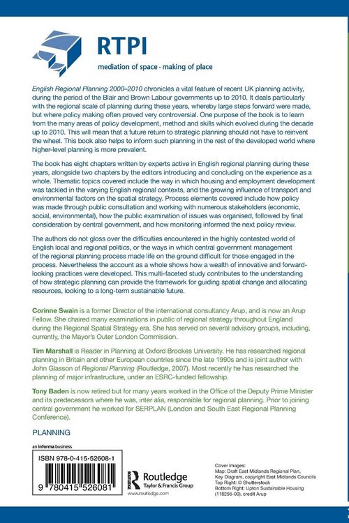 Produktbild: English Regional Planning 2000-2010