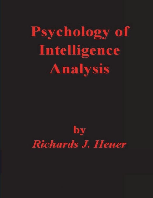 Produktbild: Psychology of Intelligence Analysis