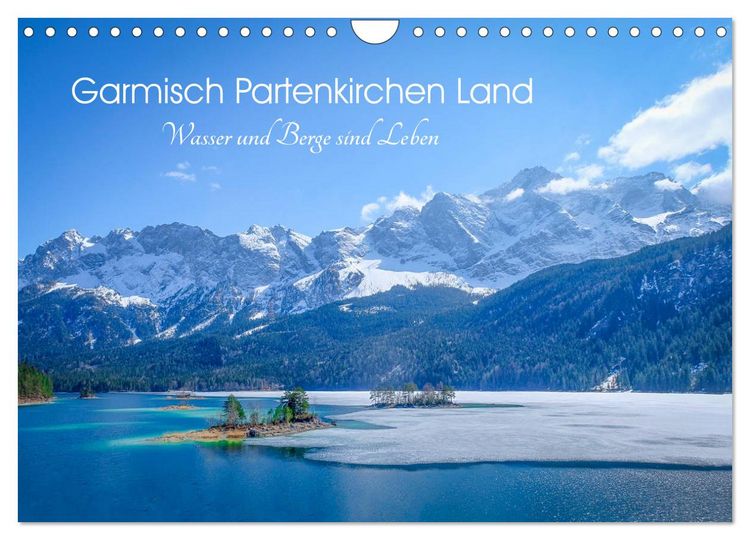 Produktbild: Garmisch Partenkirchen Land - Wasser und Berge sind Leben (Wandkalender 2026 DIN A4 quer), CALVENDO Monatskalender