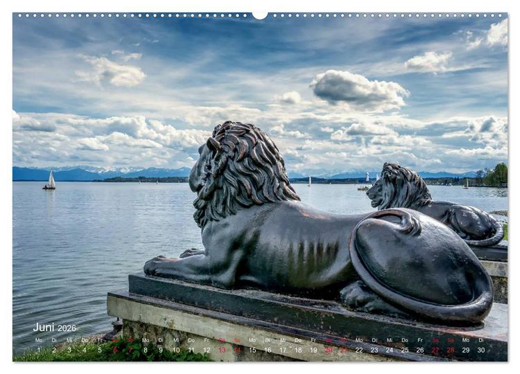 Produktbild: Impressionen vom Starnberger See (Wandkalender 2026 DIN A2 quer), CALVENDO Monatskalender