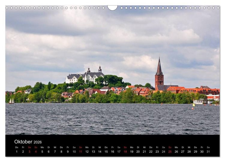 Produktbild: Pl&ouml;n - die Stadt am See (Wandkalender 2026 DIN A3 quer), CALVENDO Monatskalender