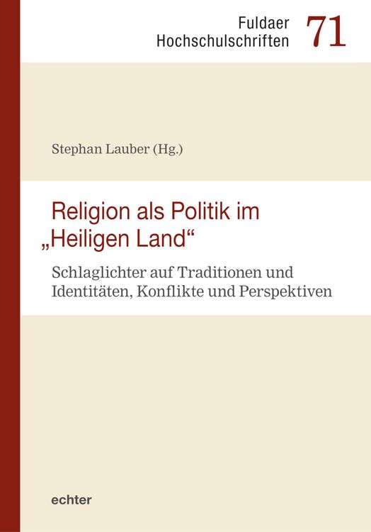Produktbild: Religion als Politik im "Heiligen Land"