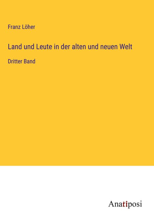 Produktbild: Land und Leute in der alten und neuen Welt