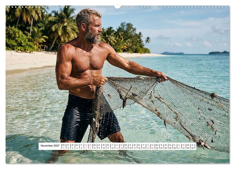 Produktbild: Echte Kerle &ndash; Aussteiger (Wandkalender 2027 DIN A2 quer), CALVENDO Monatskalender