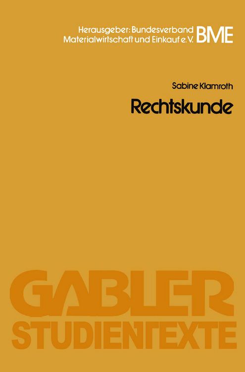 Produktbild: Rechtskunde
