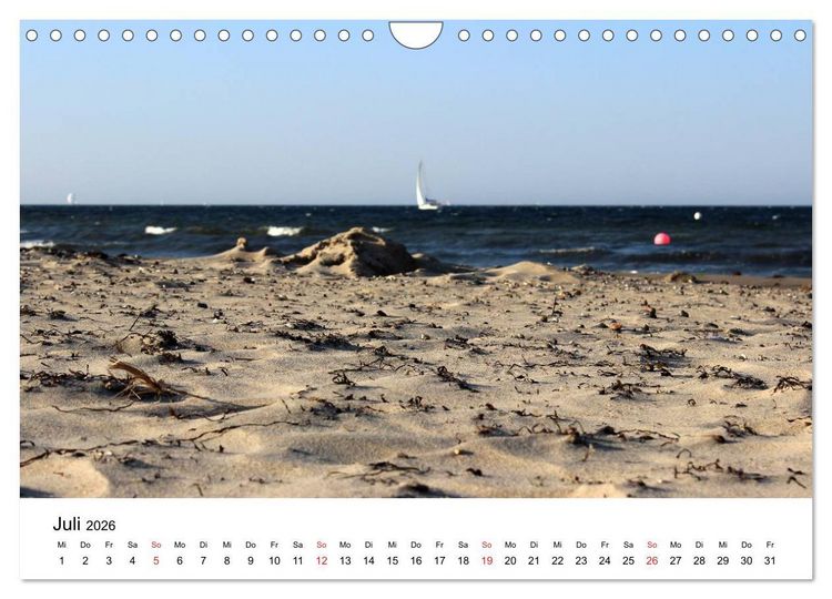 Produktbild: Ostseek&uuml;ste 2026 (Wandkalender 2026 DIN A4 quer), CALVENDO Monatskalender
