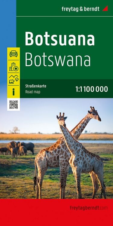 Produktbild: Botsuana, Straßenkarte 1:1.100.000, freytag & berndt