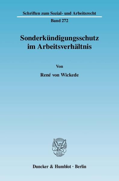 Produktbild: Sonderk&uuml;ndigungsschutz im Arbeitsverh&auml;ltnis.