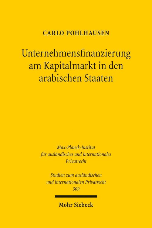 Produktbild: Unternehmensfinanzierung am Kapitalmarkt in den arabischen Staaten