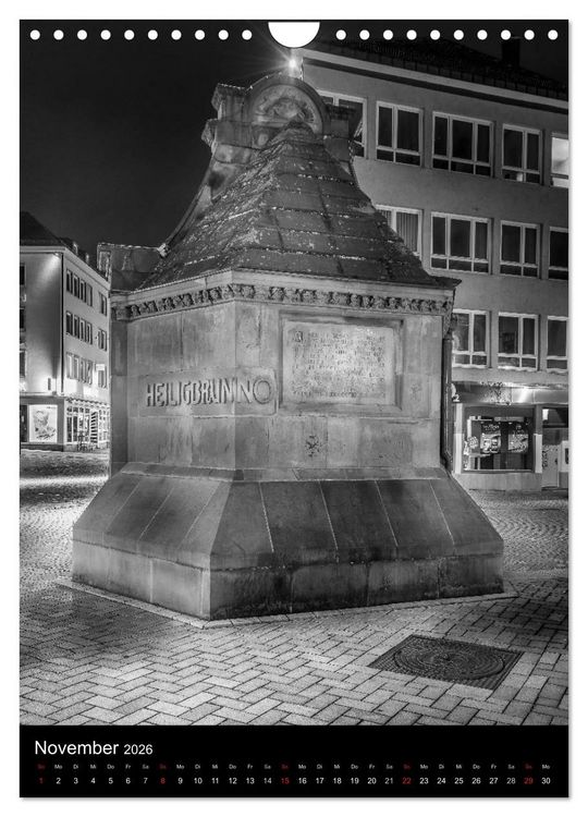 Produktbild: Heilbronn bei Nacht 2 (Wandkalender 2026 DIN A4 hoch), CALVENDO Monatskalender