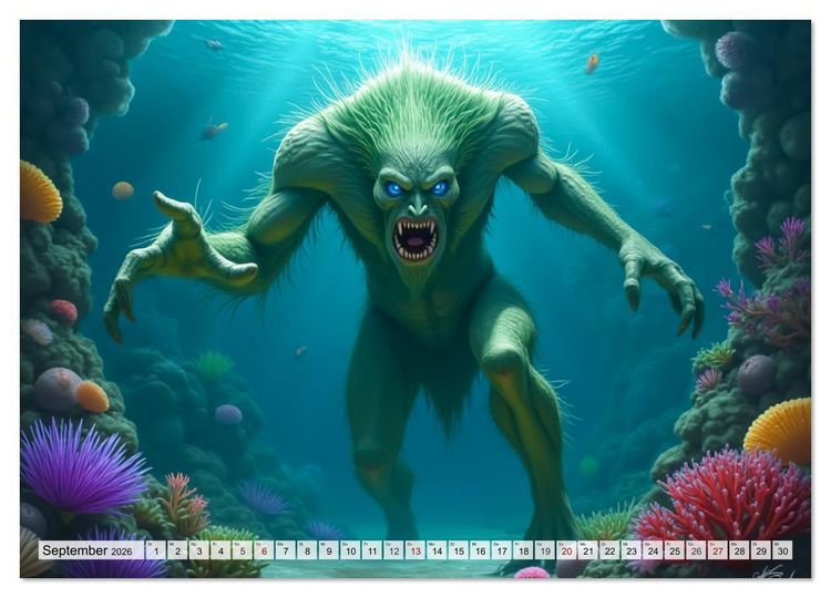 Produktbild: Trolle - Skandinaviens geheime Herrscher (Wandkalender 2026 DIN A4 quer), CALVENDO Monatskalender