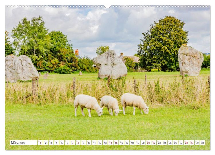 Produktbild: Die englischen Cotswolds (Wandkalender 2026 DIN A2 quer), CALVENDO Monatskalender