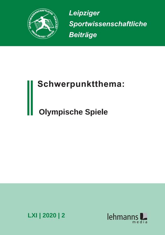 Produktbild: Leipziger Sportwissenschaftliche Beitr&auml;ge