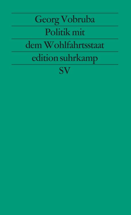 Produktbild: Politik mit dem Wohlfahrtsstaat
