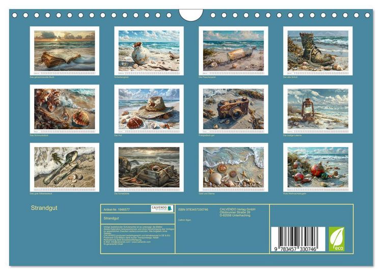 Produktbild: Strandgut (Wandkalender 2026 DIN A4 quer), CALVENDO Monatskalender