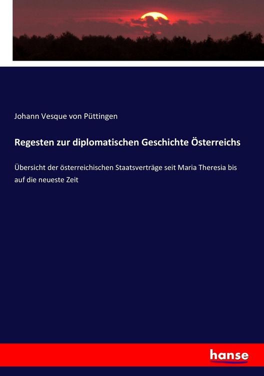 Produktbild: Regesten zur diplomatischen Geschichte &Ouml;sterreichs