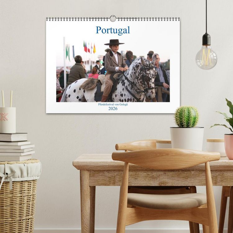 Produktbild: Portugal - Pferdefestival von Goleg&atilde; (Wandkalender 2026 DIN A3 quer), CALVENDO Monatskalender