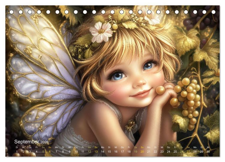 Produktbild: Feenstaub und Kinderlachen (Tischkalender 2026 DIN A5 quer), CALVENDO Monatskalender
