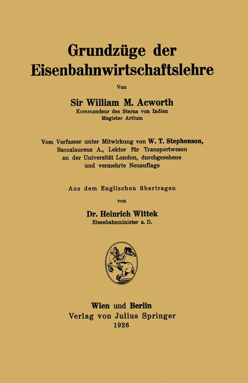Produktbild: Grundz&uuml;ge der Eisenbahnwirtschaftslehre