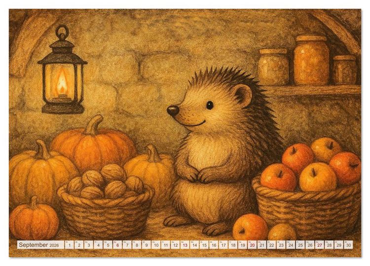 Produktbild: Zuhause bei den Kleinen. Ein Jahr voller tierischer R&uuml;ckzugsorte. (Wandkalender 2026 DIN A2 quer), CALVENDO Monatskalender