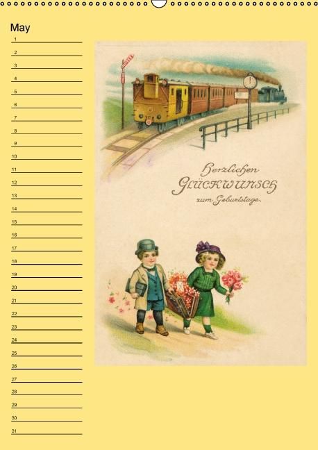 Produktbild: Nostalgic greetings (Wall Calendar perpetual DIN A2 Portrait)