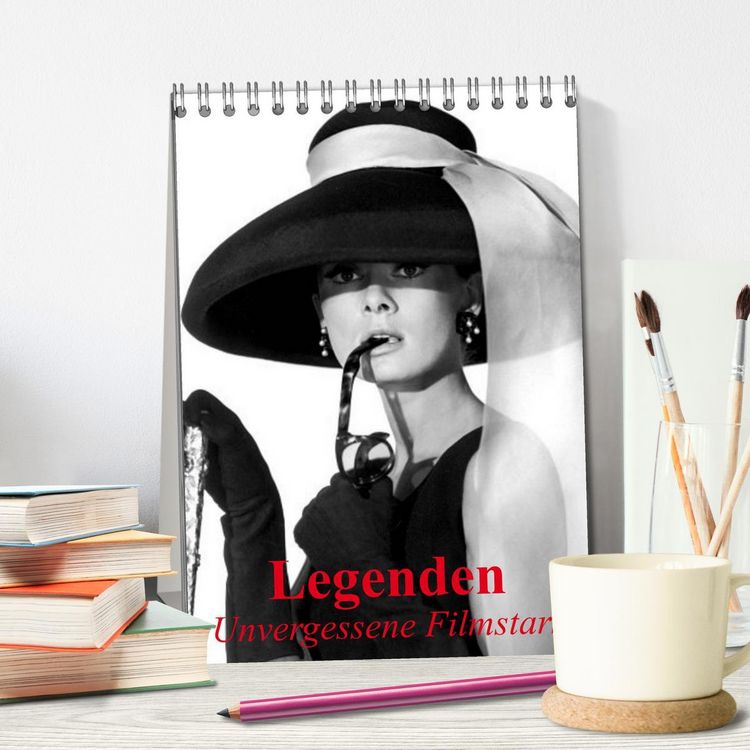Produktbild: Legenden - Unvergessene Filmstars (Tischkalender 2026 DIN A5 hoch), CALVENDO Monatskalender