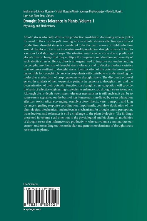 Produktbild: Drought Stress Tolerance in Plants, Vol 1
