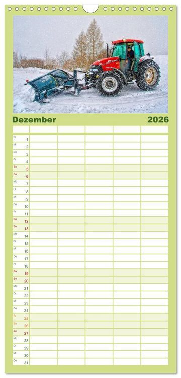 Produktbild: Familienplaner 2026 - Landwirtschaft - Hightech und Handarbeit mit 5 Spalten (Wandkalender, 21 x 45 cm) CALVENDO