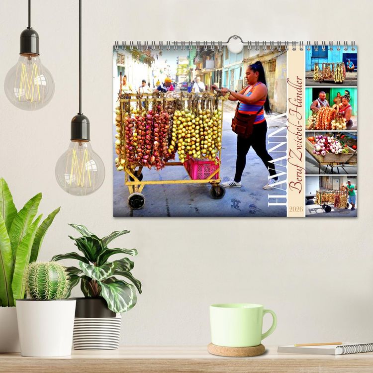 Produktbild: HAVANNA - Beruf Zwiebel-H&auml;ndler (Wandkalender 2026 DIN A4 quer), CALVENDO Monatskalender