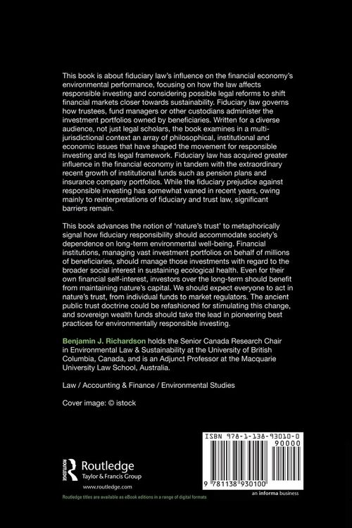 Produktbild: Fiduciary Law and Responsible Investing