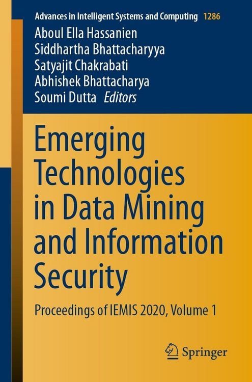 Produktbild: Emerging Technologies in Data Mining and Information Security