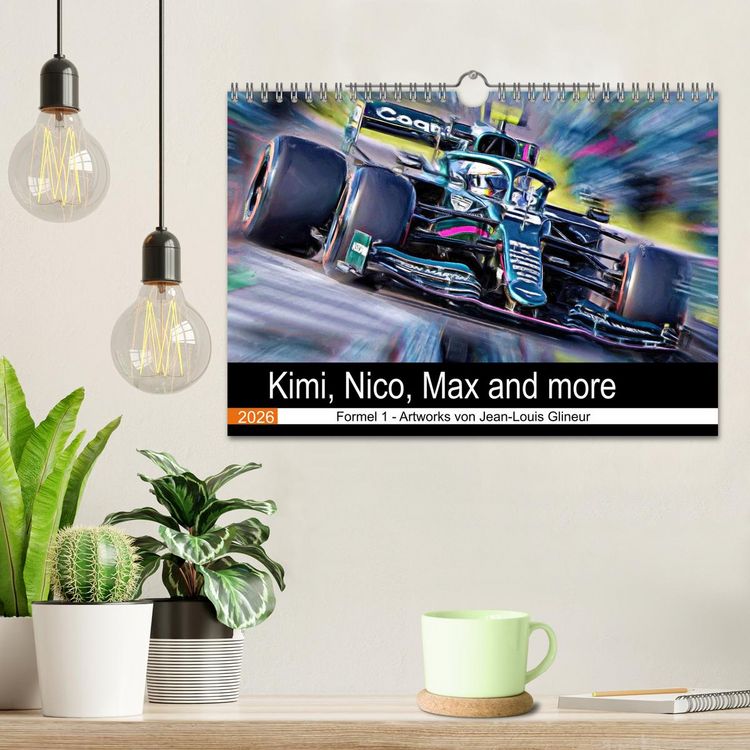 Produktbild: Kimi, Nico, Max and more (Wandkalender 2026 DIN A4 quer), CALVENDO Monatskalender