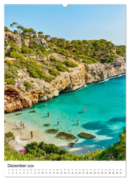 Produktbild: Mallorca - Insel des Gl&uuml;cks (Wandkalender 2026 DIN A2 hoch), CALVENDO Monatskalender