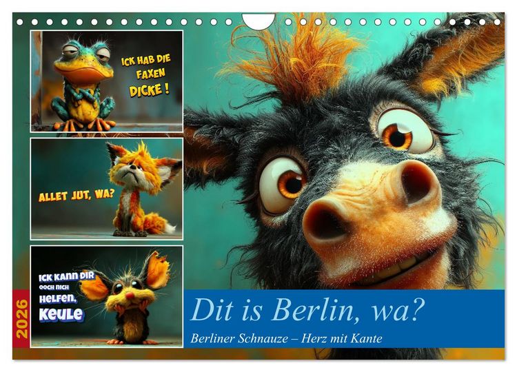 Produktbild: Dit is Berlin, wa? (Wandkalender 2026 DIN A4 quer), CALVENDO Monatskalender