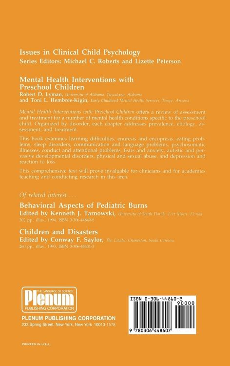 Produktbild: Mental Health Interventions with Preschool Children