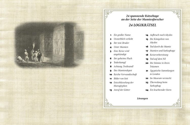 Produktbild: Der Fluch der Mumie Adventskalender der Logikr&auml;tsel