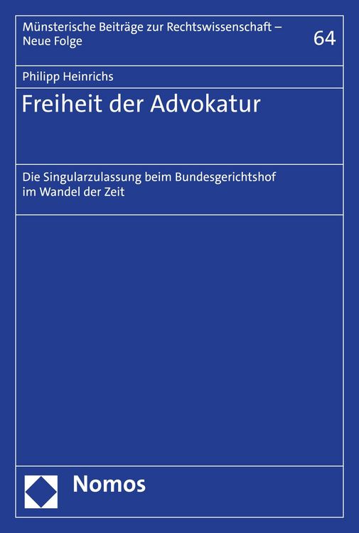 Produktbild: Freiheit der Advokatur