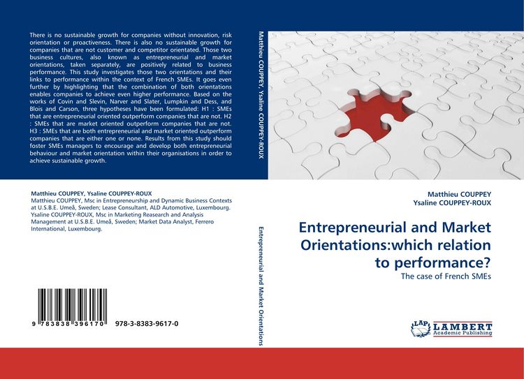 Produktbild: Entrepreneurial and Market Orientations:which relation to performance?