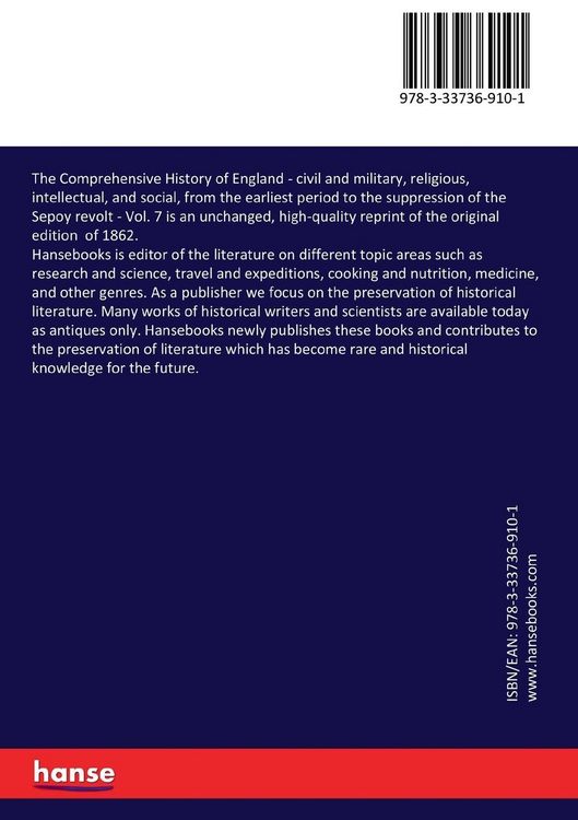 Produktbild: The Comprehensive History of England