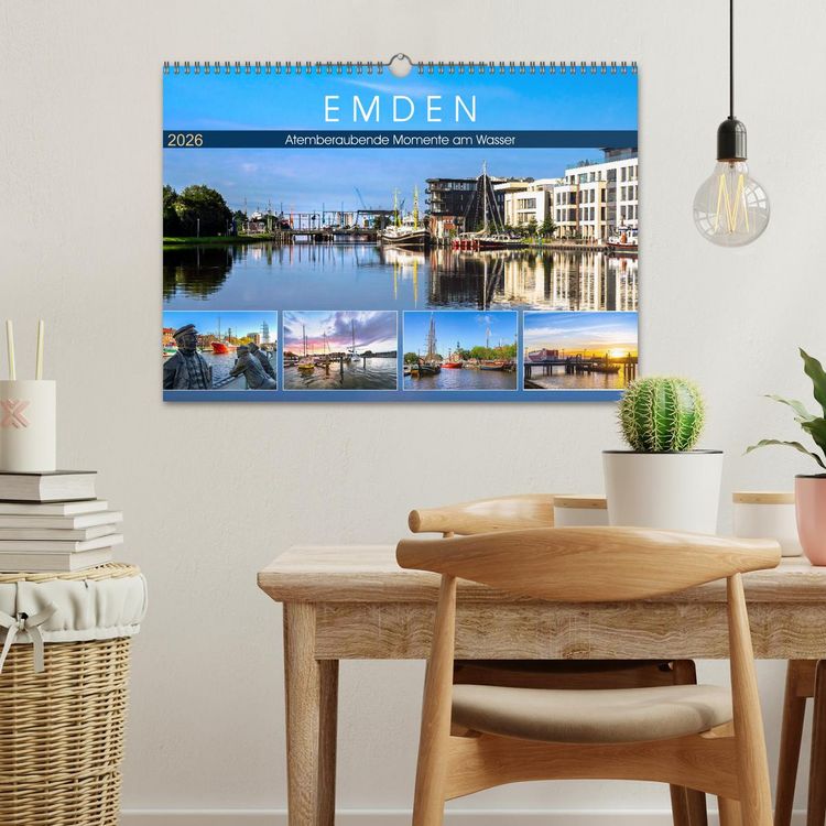 Produktbild: EMDEN Atemberaubende Momente am Wasser (Wandkalender 2026 DIN A3 quer), CALVENDO Monatskalender