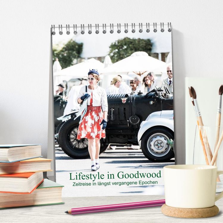 Produktbild: Lifestyle in Goodwood - Zeitreise in l&auml;ngst vergangene Epochen (Tischkalender 2026 DIN A5 hoch), CALVENDO Monatskalender