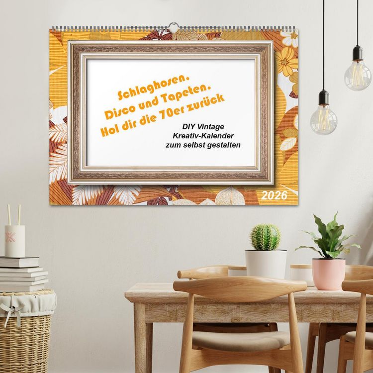Produktbild: Schlaghosen, Disco und Tapeten. Hol dir die 70er zur&uuml;ck (Wandkalender 2026 DIN A2 quer), CALVENDO Monatskalender